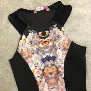 ASOS Black Print Dress